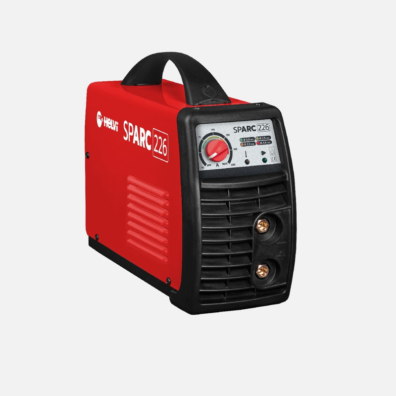 MMA electrode inverter welding machine with Helvi Sparc 226 accessories and electrodes