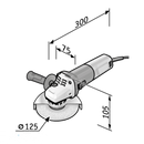 Smerigliatrice Angolare a filo FLEX L811 diam. disco 125, 800 W