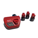 Trapano avvitatore compatto con 3 batterie 12 V 30 Nm MILWAUKEE M12 BDD-153C
