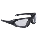 Transparent personal protection glasses with optional band included Portwest PW11