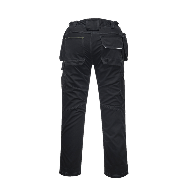 Pantaloni da lavoro da uomo multitasche colore Nero T. S - 2XL PORTWEST T602