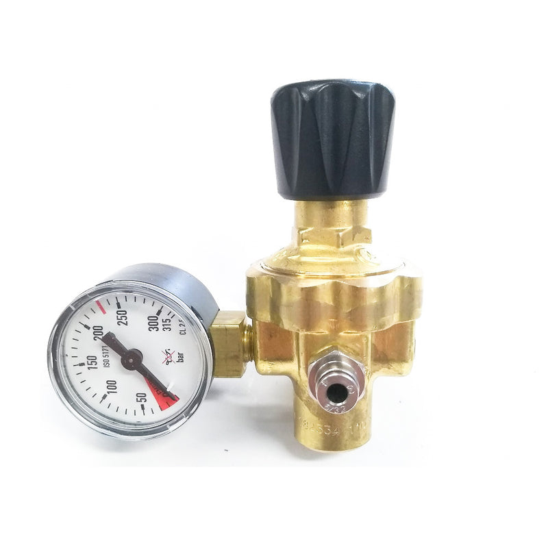 Pressure reducer with 1 pressure gauge A.P. for argon disposable cylinders and argon / CO2 mixture