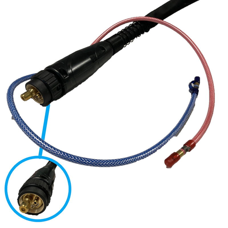 Torcia Saldatura a filo MIG raffreddata ad Acqua BZ501 4 m – Attacco Euro Snodato | Uso Professionale