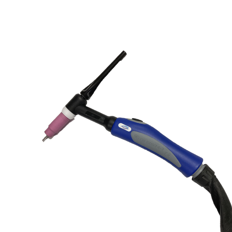 Torcia TIG serie 26 raffreddamento ad aria 4 metri attacco 50 mmq, gas e 5pin per MOST PONTIG202 AC/DC