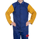 giacca-saldatore-con-maniche-in-crosta-di-bovino-taglia-L-XL-2XL-3XL-WELDAS-YELLOW-JACKET