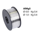 Filo ALMG5 per saldatura MIG diametro 0.8mm o 1.0mm bobina da Kg 0.4 - Tecnista