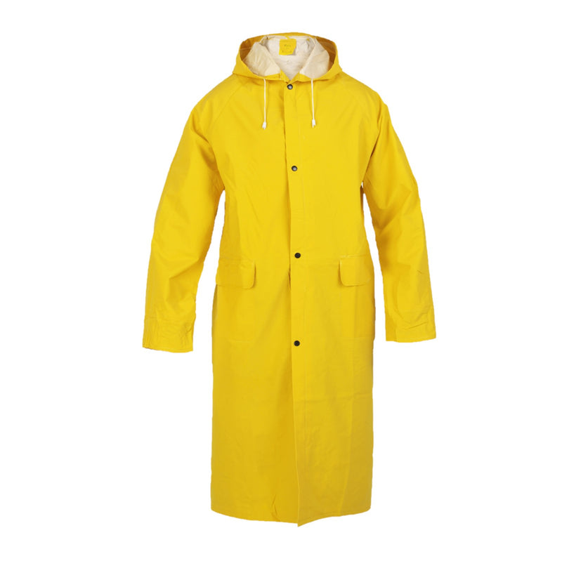 Cappotto impermeabile antipioggia con cappuccio Taglie L-XL-2XL-3XL colore giallo