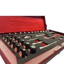 Set valigetta da 32 pezzi bussole 1/4" con cricchetto, prolunghe e snodo GEDORE 3300001