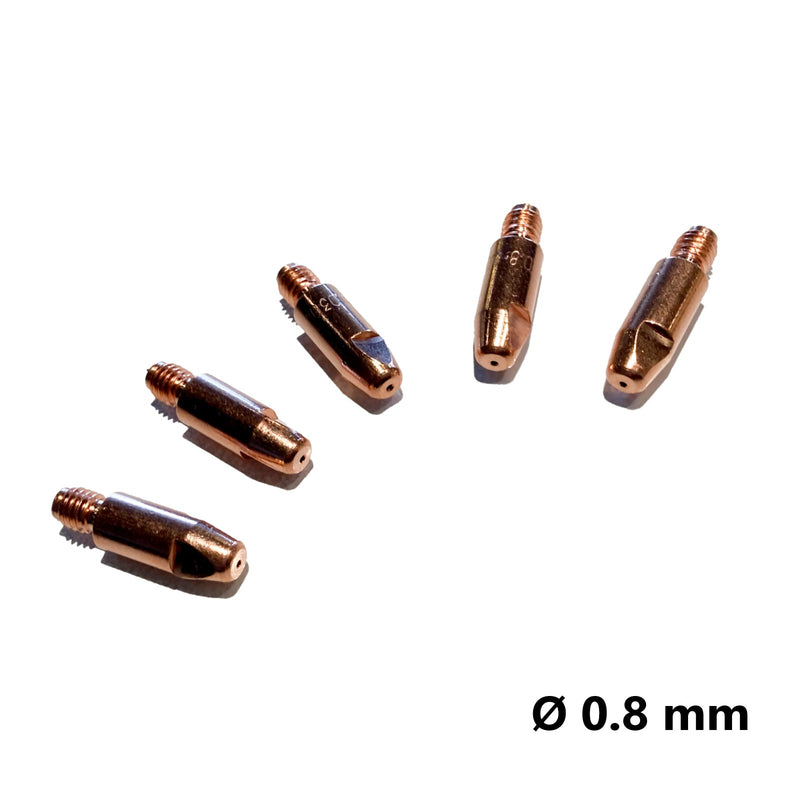 Confezione-5pezzi-punte-guidafilo-saldatura-mig-mag-torcia-serie-25-36-m6-diametro-0.8mm