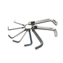 Serie da 8 chiavi a brugola in pollici da 5/64" a 3/8" con anello SCU 914 GMP