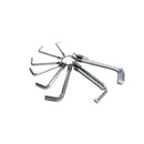 Serie da 8 chiavi a brugola in pollici da 5/64" a 3/8" con anello SCU 914 GMP