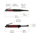 Scrostatore/Scalpellatore ad aghi sostituibile con scalpello ad aria compressa CP7120