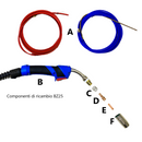 Trafimet EXTREMIG 25 Torcia filo Mig raffreddata aria professionale Italy L=4 mt