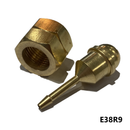 attacco-portagomma-con-dado-portagomma-3/8-Harris-tubo-3.2mm-ossigeno-gas-propano-acetilene