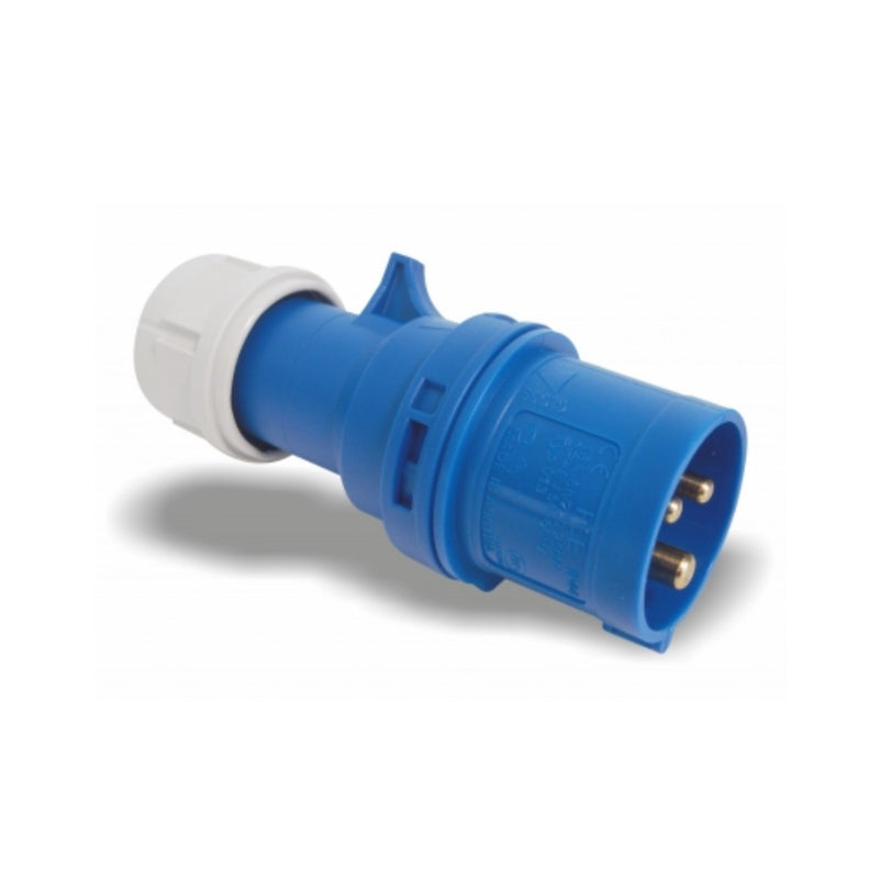 IP44 Blue 230V industrial mobile plug 16A 2P + T without frigger cable FR-S316