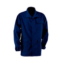 Giacca-per-saldatore-in-cotone-ignifugo-colore-blue-navy-taglia-da-S-a-3XL-COVAL