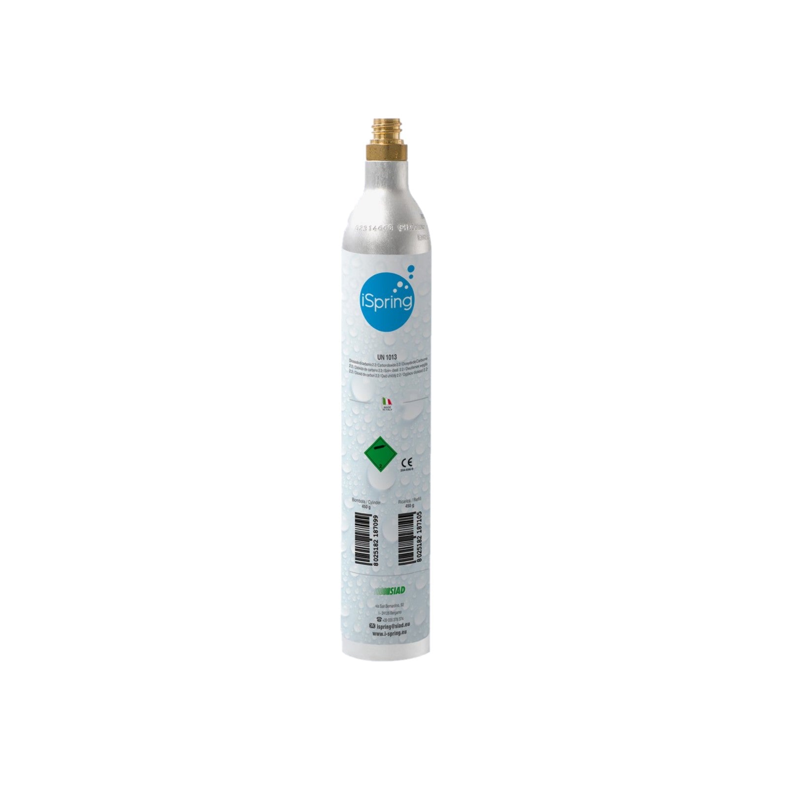 Bombole CO2 GASFRIGO® Per Gasatore Acqua Frizzante - 600 Gr Usa E Getta, Attacco M11x1, Confezione Da 3 - Foto 8