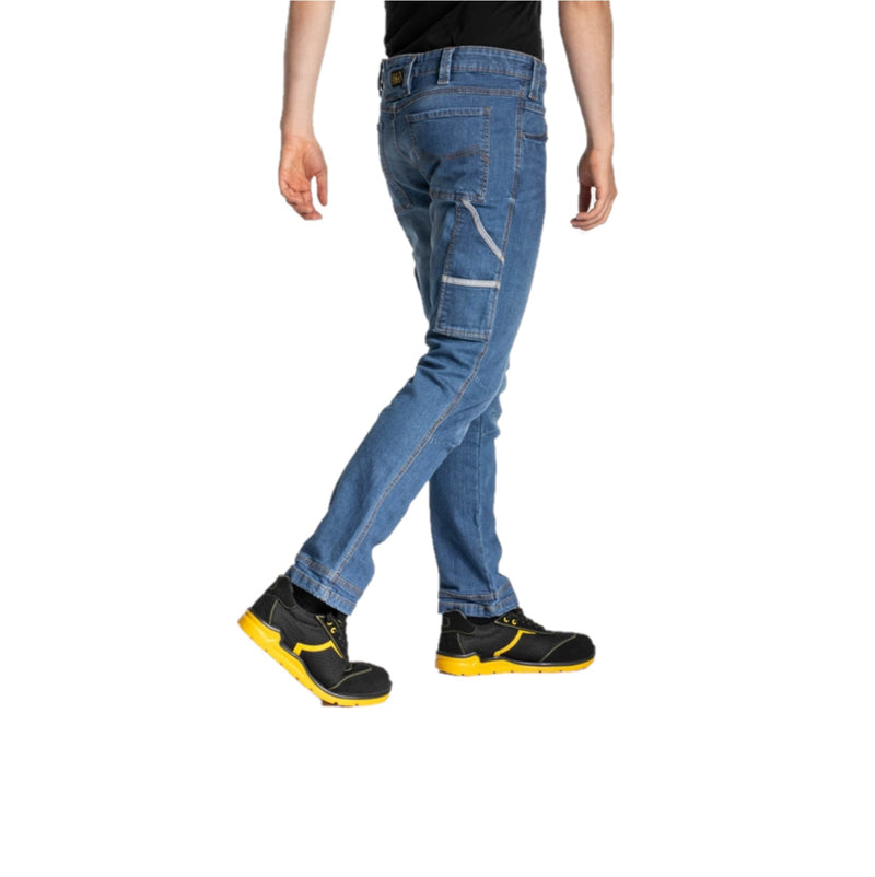 Pantalone da lavoro multi tasca Blue Jeans elasticizzati e resistenti JOB Lewis Workwear