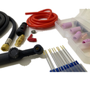 Torcia TIG connettore da 25 (piccolo) con ricambi e elettrodi