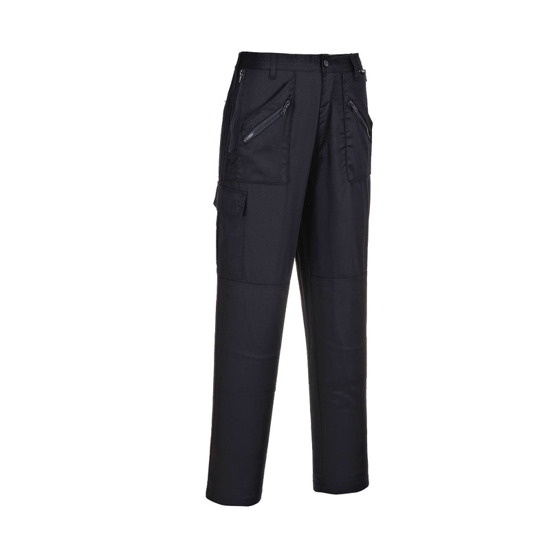 Black woman work trousers size from XS to 3XL Portwest Action S687