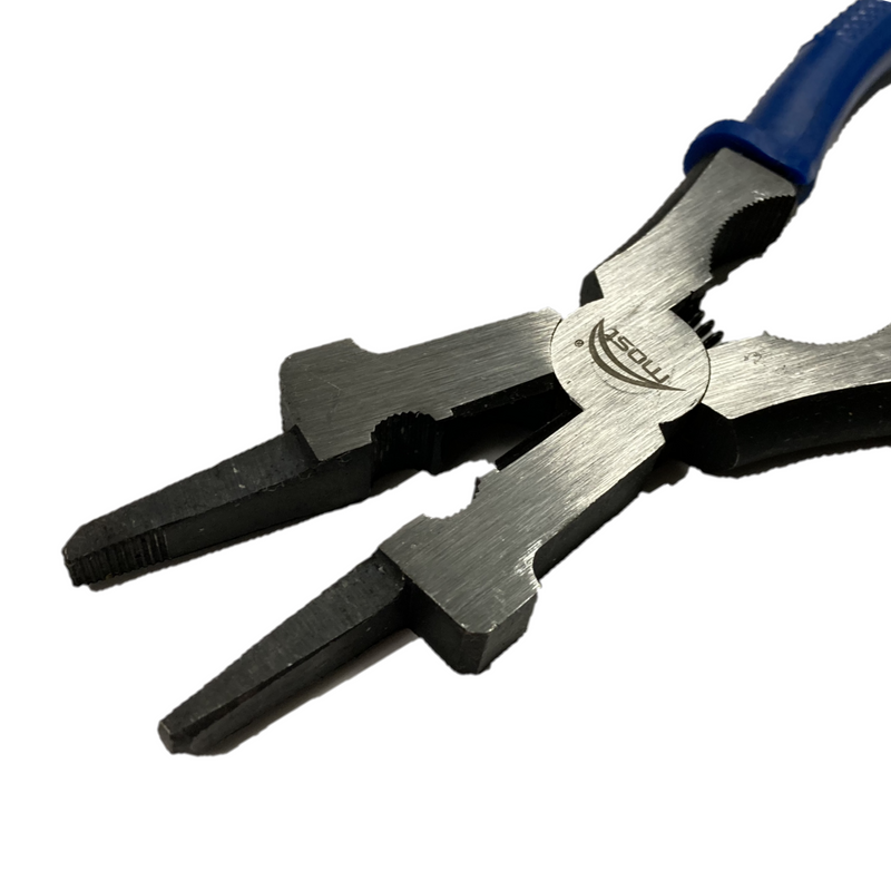 Multipurpose pliers for MIG torch cut Mig wire, disassemble Mig nozzles, clean nozzle