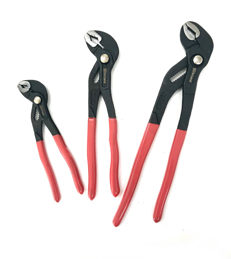 Adjustable parrot pliers for hydraulics in set of 3 pcs BGS 75209