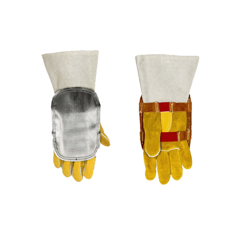 Aluminized hands protection against high temperatures Weldas 44-3006