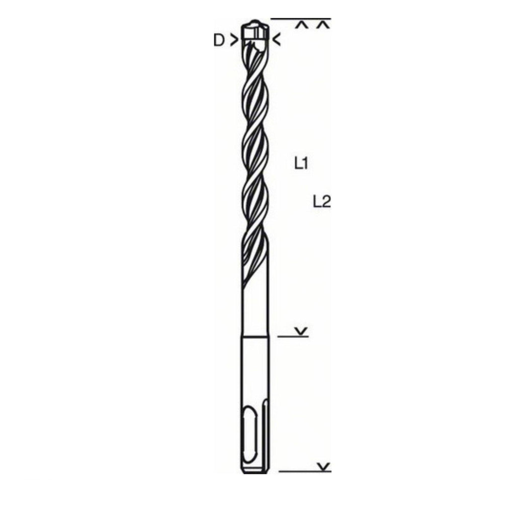 Makita D-74728 - Set Di 4 Punte Per Trapano SDS-Plus TCT - Foto 9