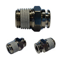 Raccordo diritto maschio conico teflonato ad incastro istantaneo att. 1/2"-1/4"-3/8" AIREX 351