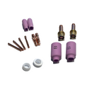 Set ricambi completamento torcia saldatrice TIG 17 18 26 portapinza gas lens + elettrodi oro