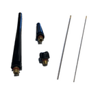 Set ricambi completamento torcia saldatrice TIG 9 20 portapinza gas lens + elettrodi oro