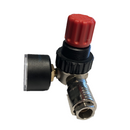 Reducer with compressed air pressure gauge max 12 bar with 1/4 "AIREX 455R quick tap