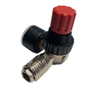 Reducer with compressed air pressure gauge max 12 bar with 1/4 "AIREX 455R quick tap