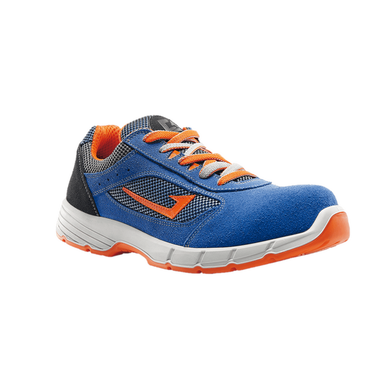 Summer safety shoe Bassa Linux S1P blue and orange color from 41 to 46