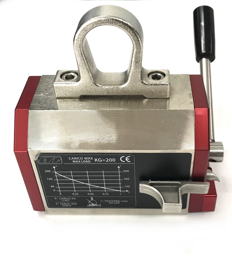 Magnete per il sollevamento LTF 220 a base prismatica 100-300-500-1000-2000 kg