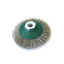 Spazzola conica in acciaio inox SIT C090 diam.mm.90 foro M14 per flex piccola