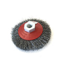 Spazzola conica in acciaio SIT C090 diam.mm.90 foro M14 per flex piccola