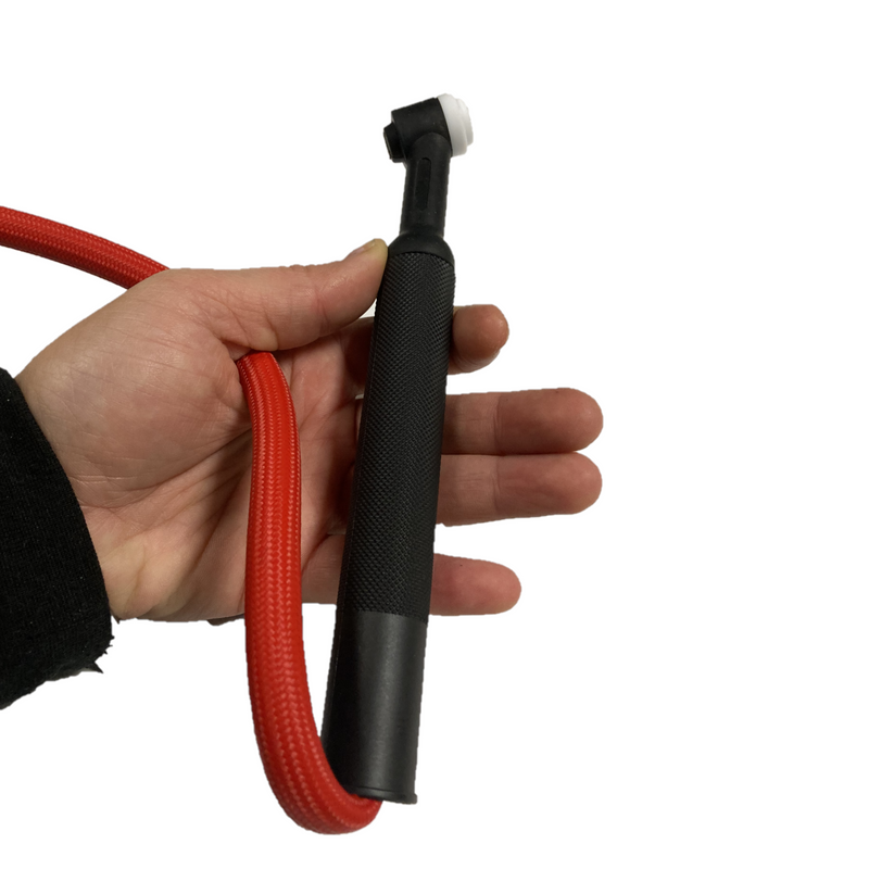 Torcia saldatura TIG cavo rosso extra flessibile raffreddamento aria dinse 50 lunghezza 4 metri serie 9