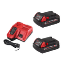 Trapano avvitatore con percussione compatto con 2 batterie M18 2.0AH MILWAUKEE BPD-202C